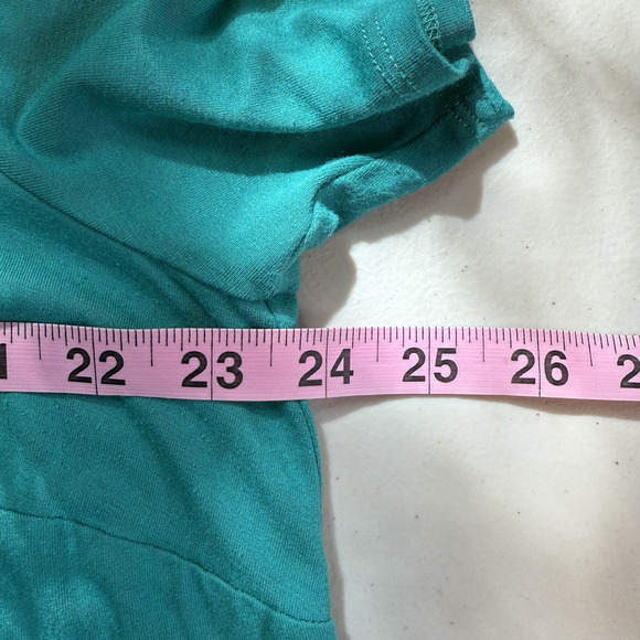 Eileen Fisher Knit Dress Womens Plus Size 1X Blue Green Jersey Stretch - Picture 7 of 8